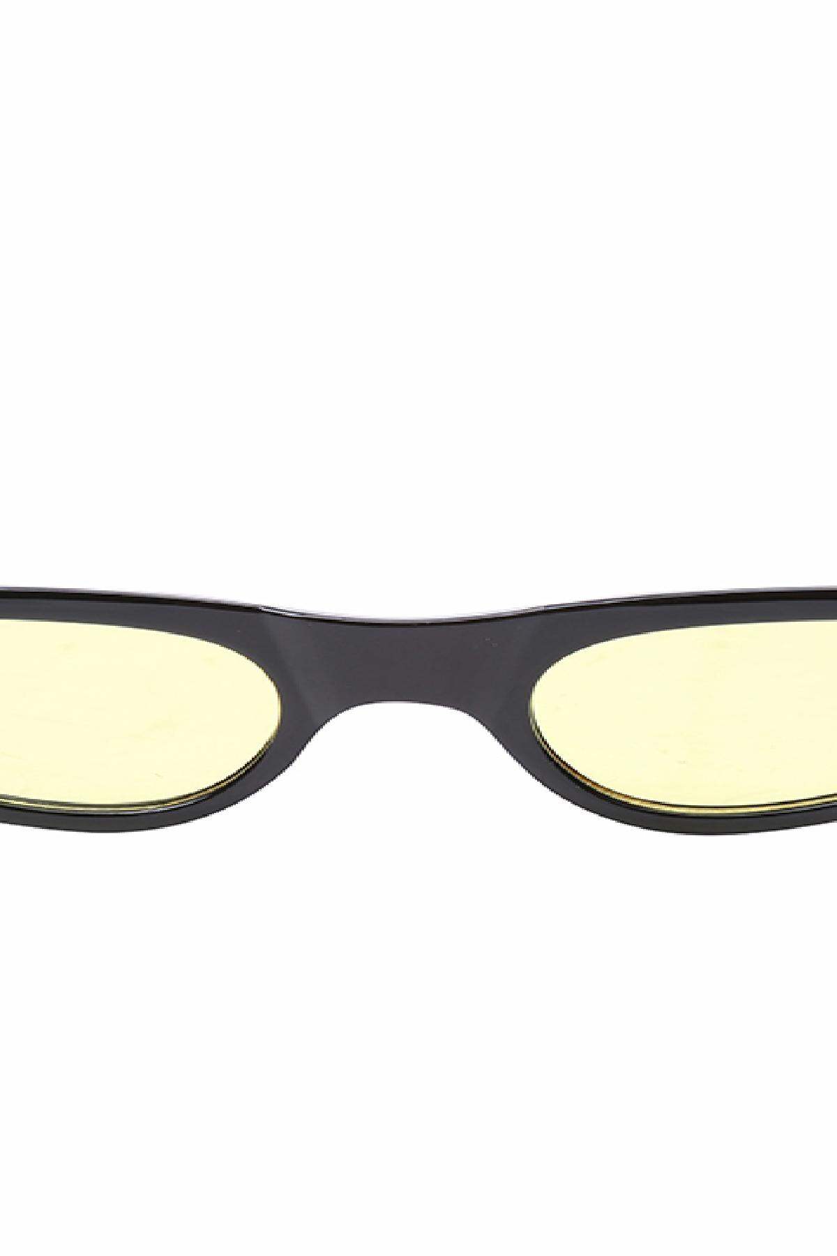 Sunglasses 90s Cat Eye Amarillo Imagen2