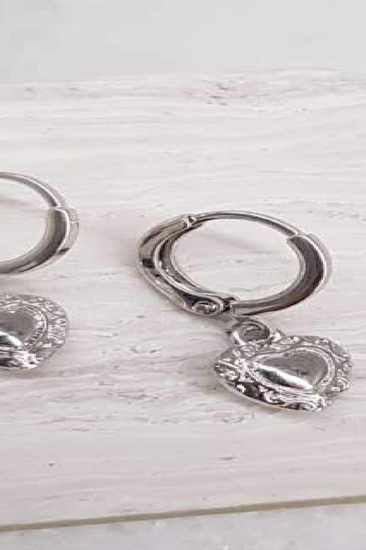 Orecchini Amore romantico Silver Color Copper Immagine2