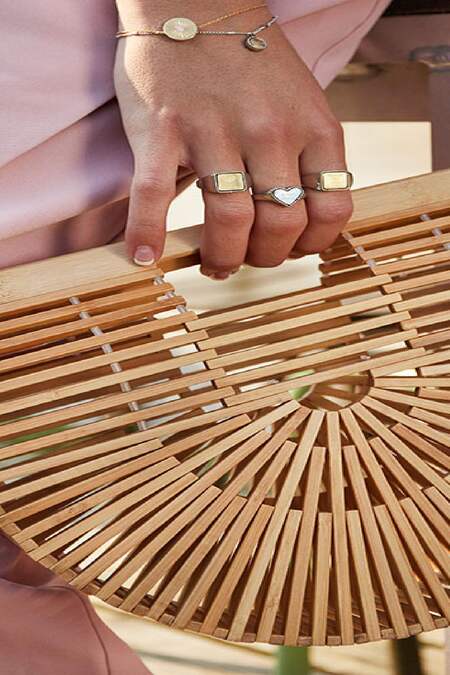 Ring Mermaid Vibes #18 Goldfarbe & Silber Edelstahl 2