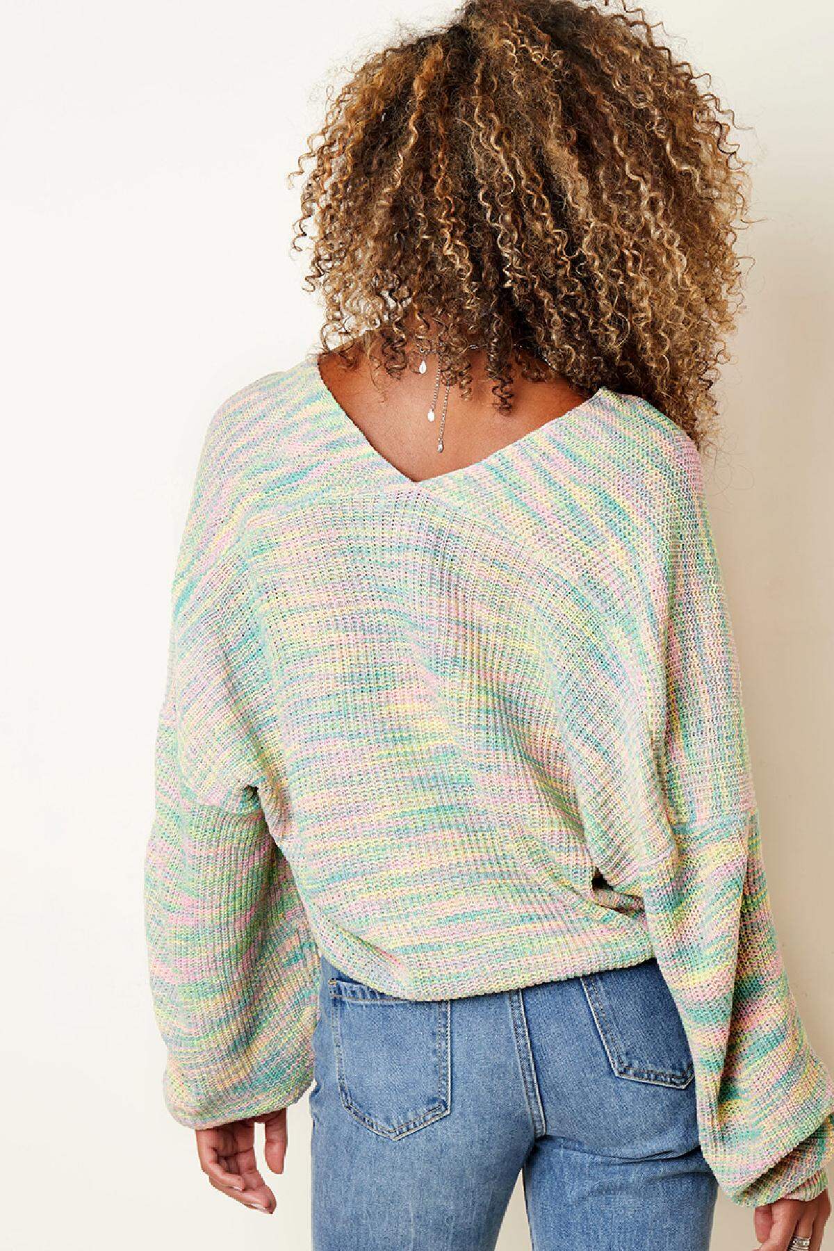 Nahkampfpullover mischen Blau S/M h5 Bild5