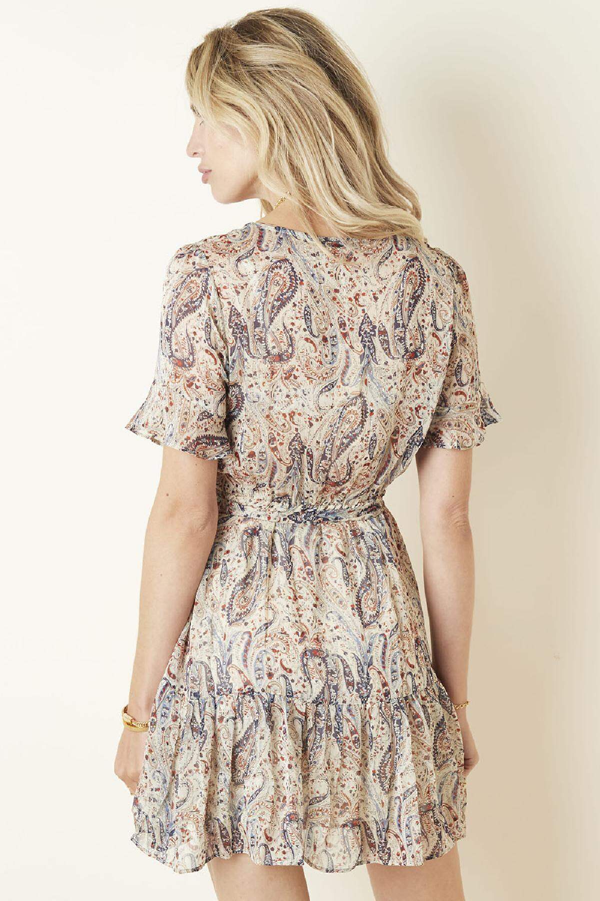 Kleid Paisley Vibes Rot M h5 Bild4