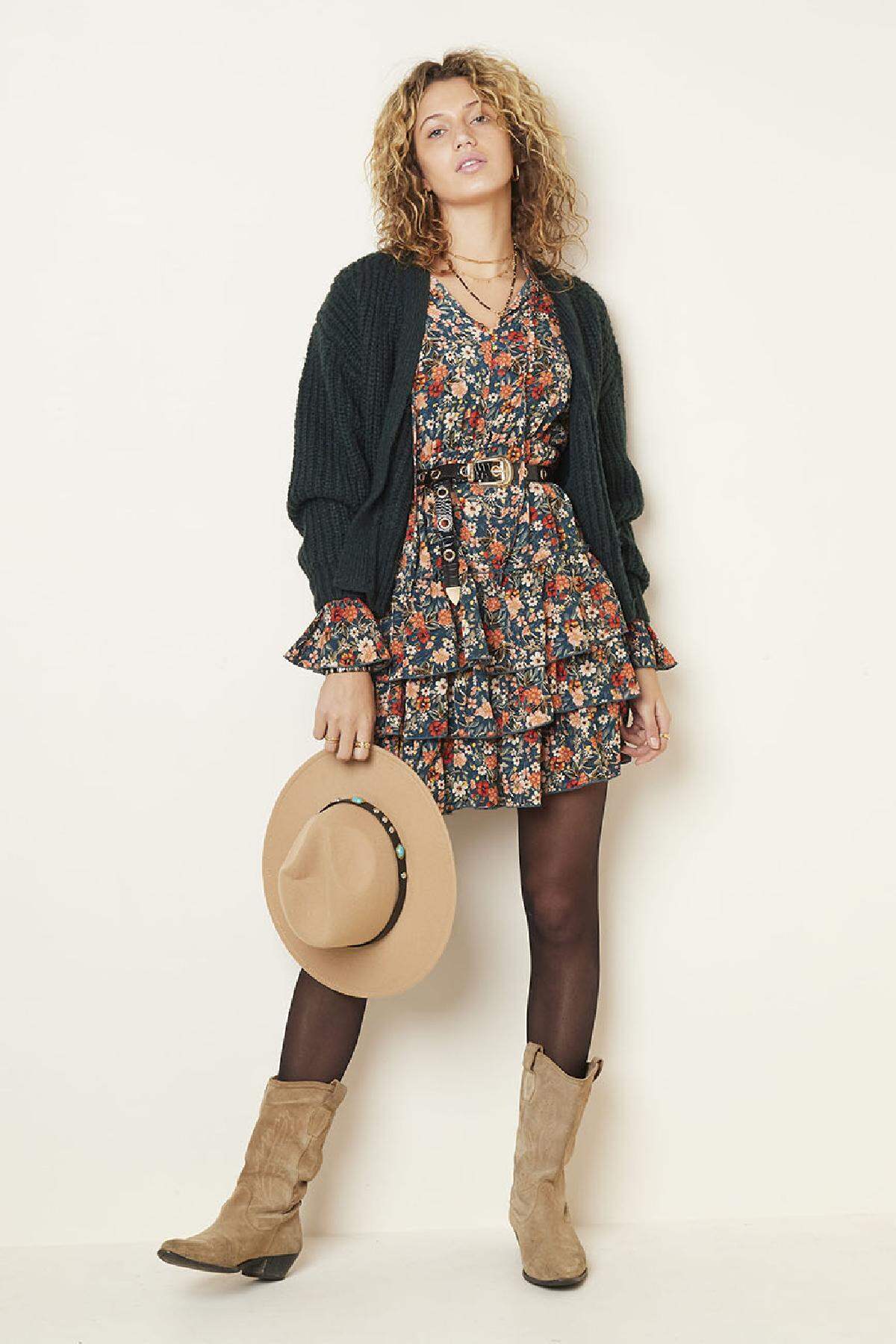 Robe Flower Bush Marron S Image4