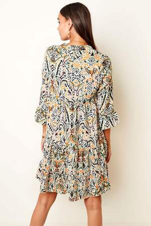 Autumn Dress With Abstract Print Green S h5 Picture7