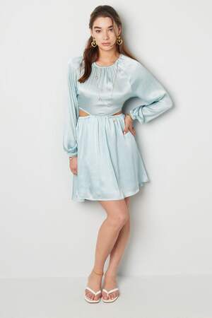Polyester Damen Mini Kleid Cut-Out Design h5 Bild3