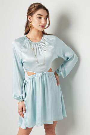 Polyester Damen Mini Kleid Cut-Out Design h5 Bild4