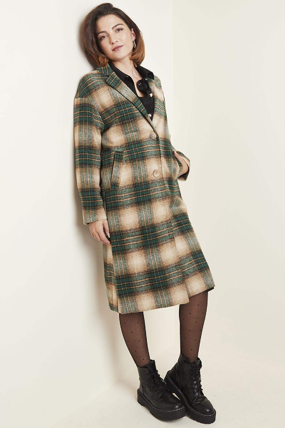 Jacke Checkered Grau S h5 Bild4