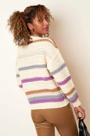 Grob gestrickter Cardigan Offwhite S/M h5 Bild6