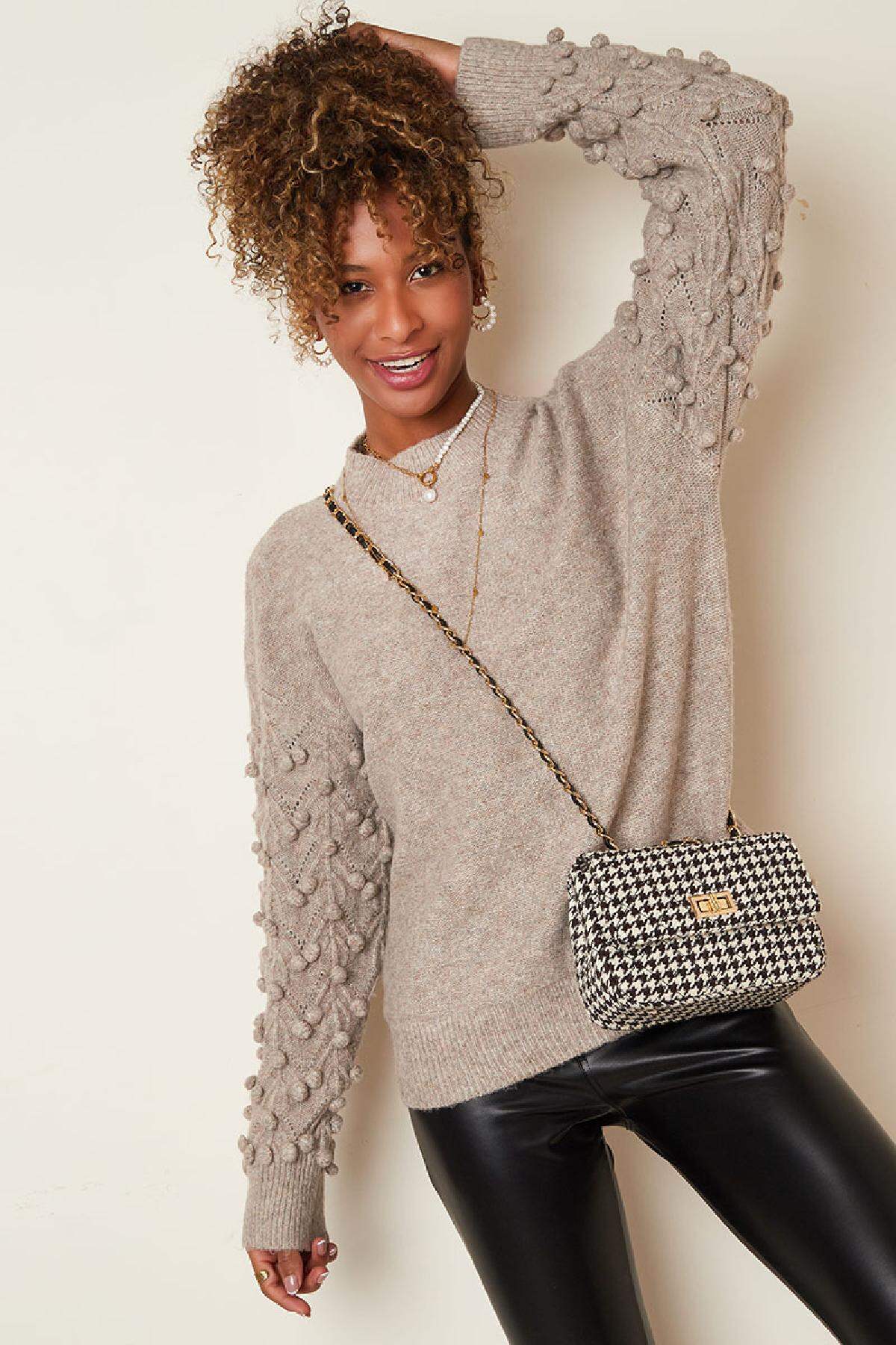 Sweater with dotted details Black S/M Picture3