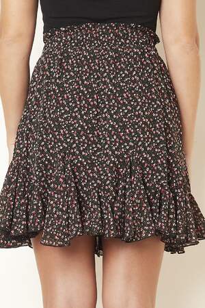 Rok Flowy Flower Rood S h5 Afbeelding4