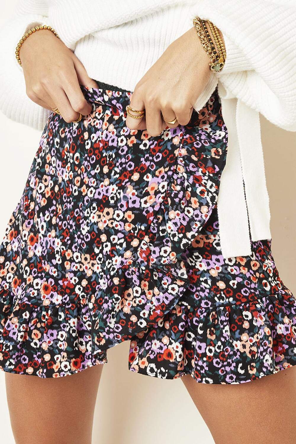 Jupe Happy Flower Bleu S h5Image2