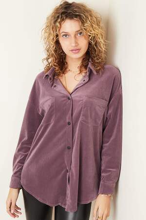 Blouse Corduroy Grey S h5 Picture3