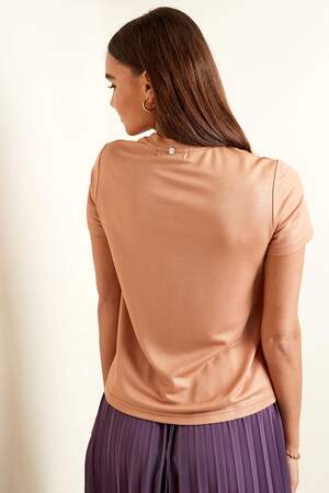 Rayon Vrouwen T-shirt Casual Voorzijde Naad Detail h5 Afbeelding6