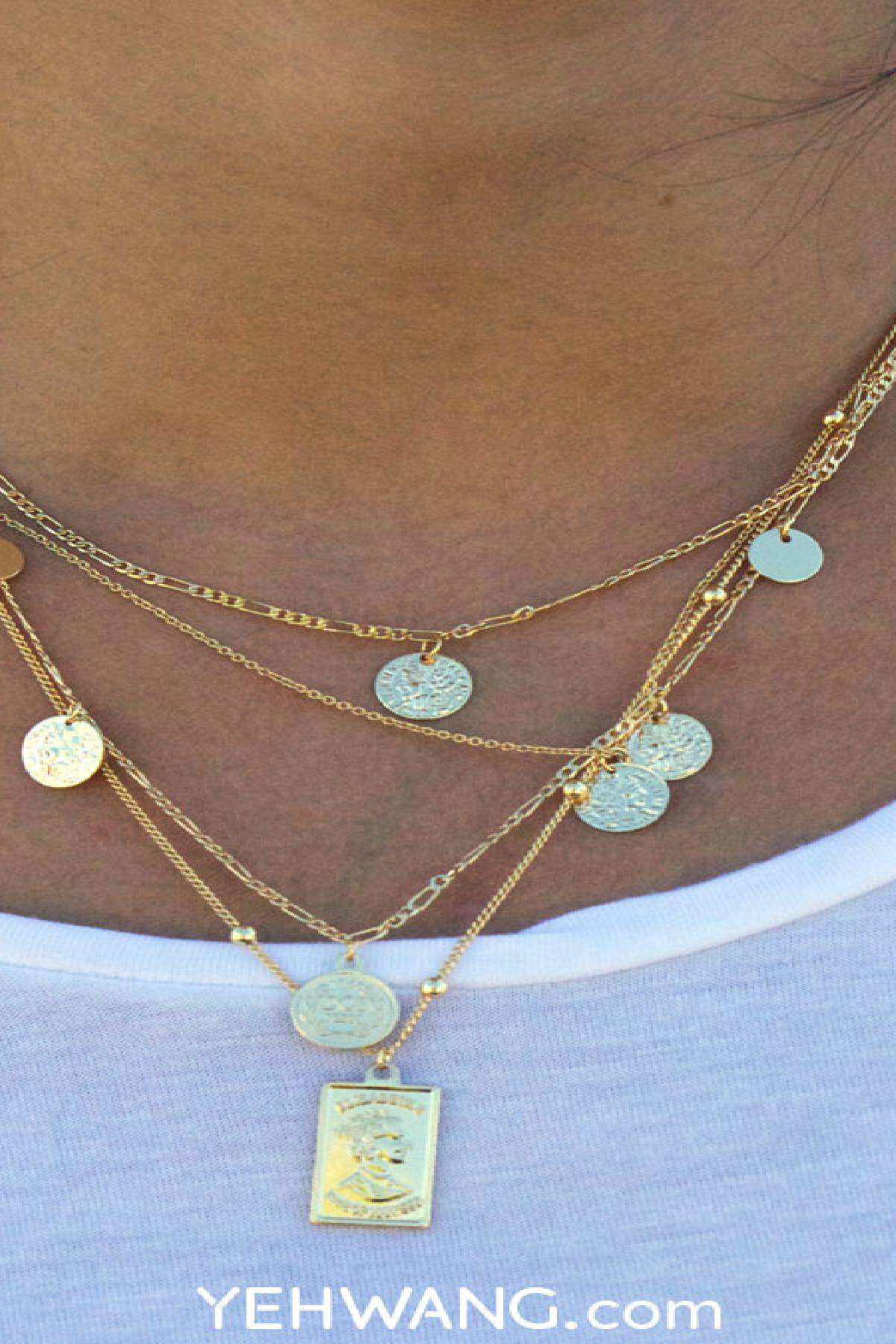 collana elisabetta ii silver color  Immagine2