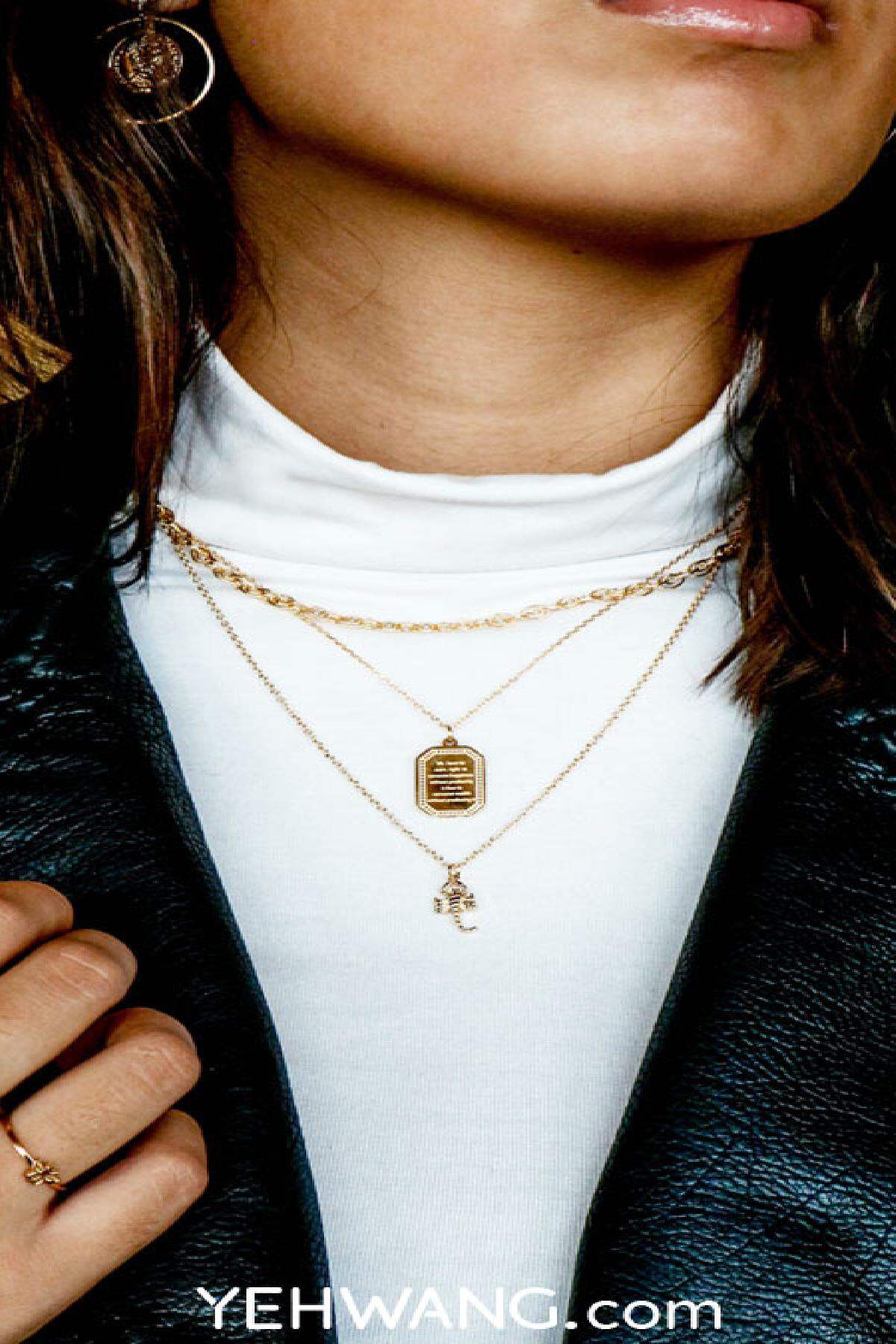 necklace scorpio plata chapado en  h5 Imagen3