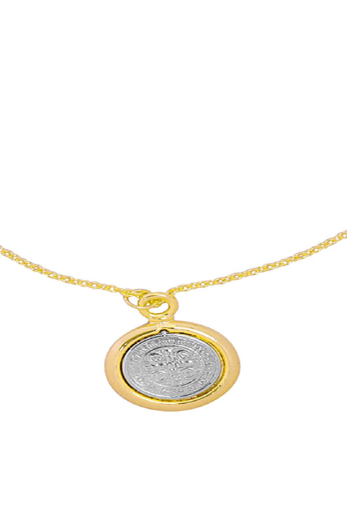 Kette Holy Goldfarbe & Silber Kupfer L h5 Bild4