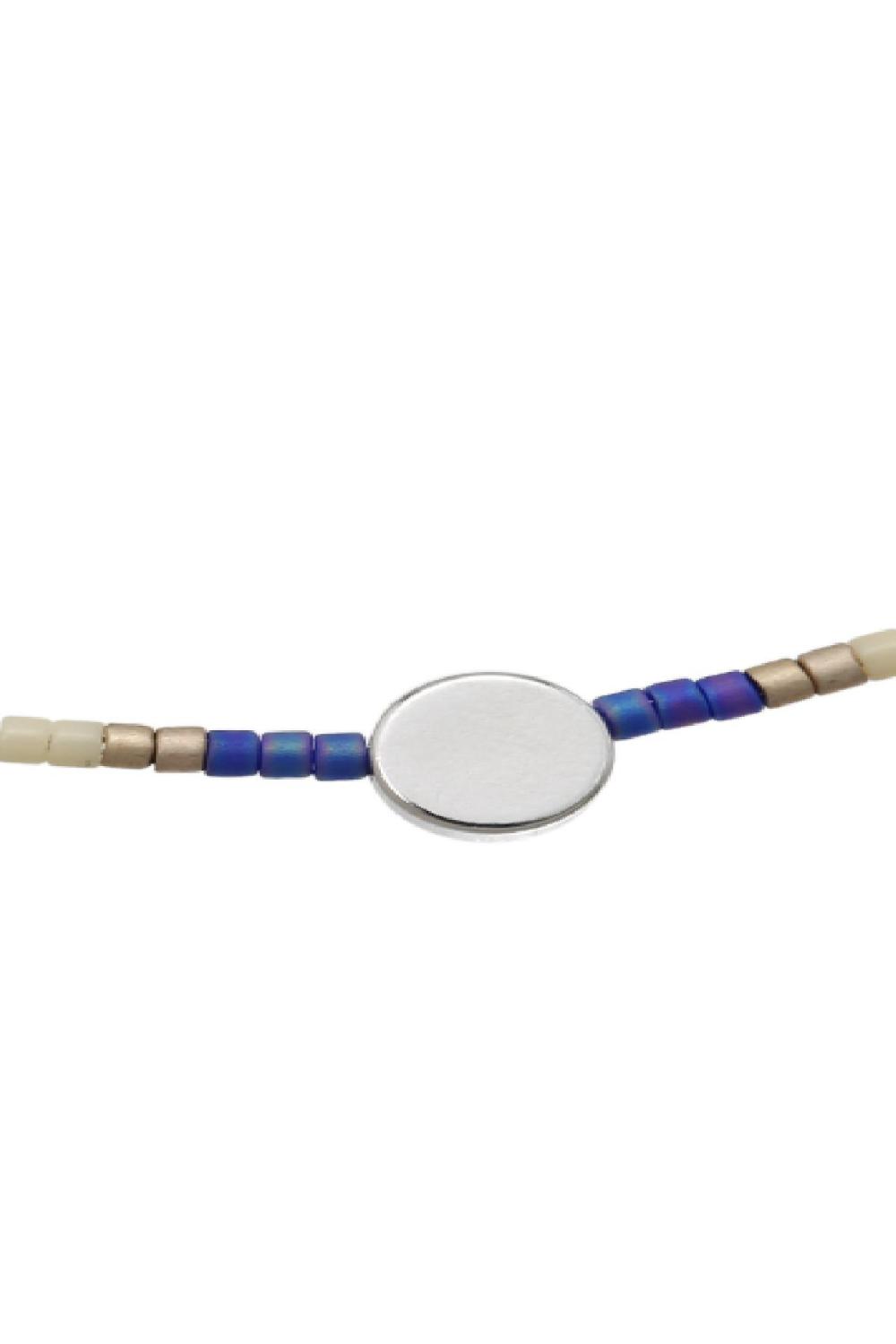 Armband Beads & Circle Türkis Vergoldet Bild2