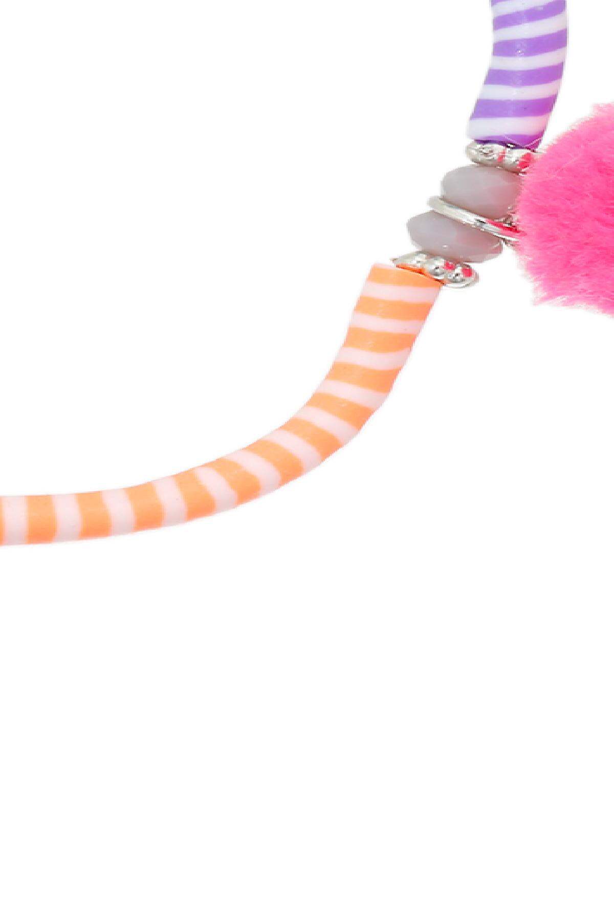 Armband Pompom & Stripes Multi Legierung Bild2