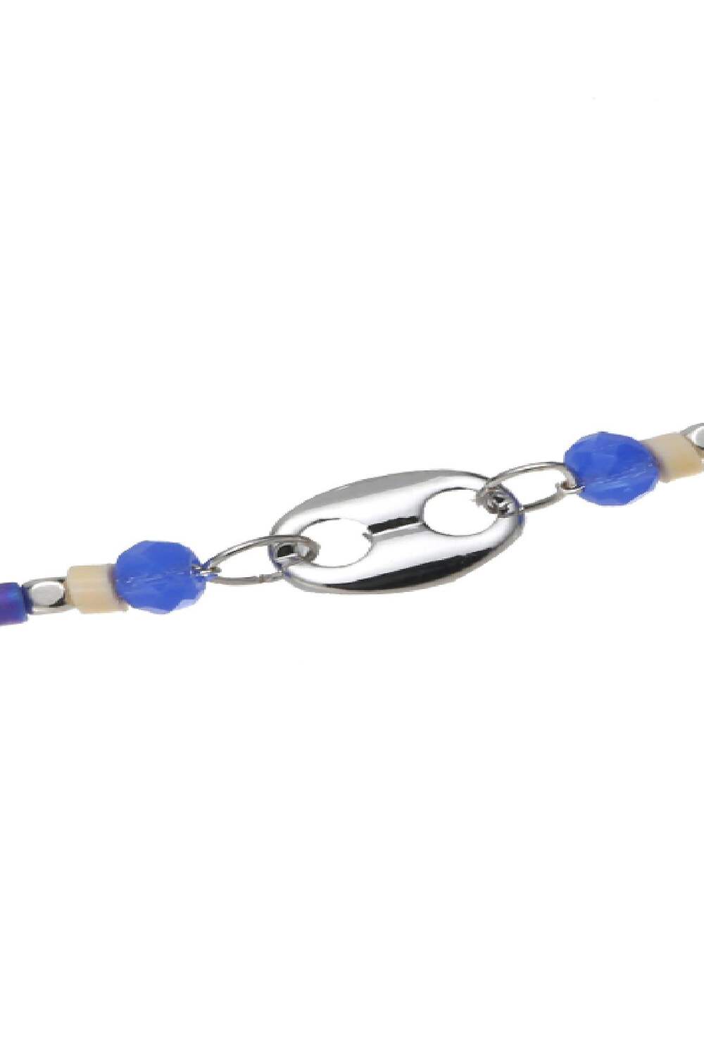Armband Divided Beads Blau Vergoldet h5Bild2