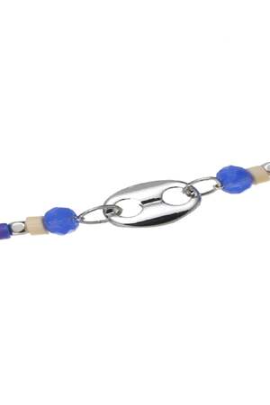 Armband Divided Beads Blau Vergoldet h5 Bild2