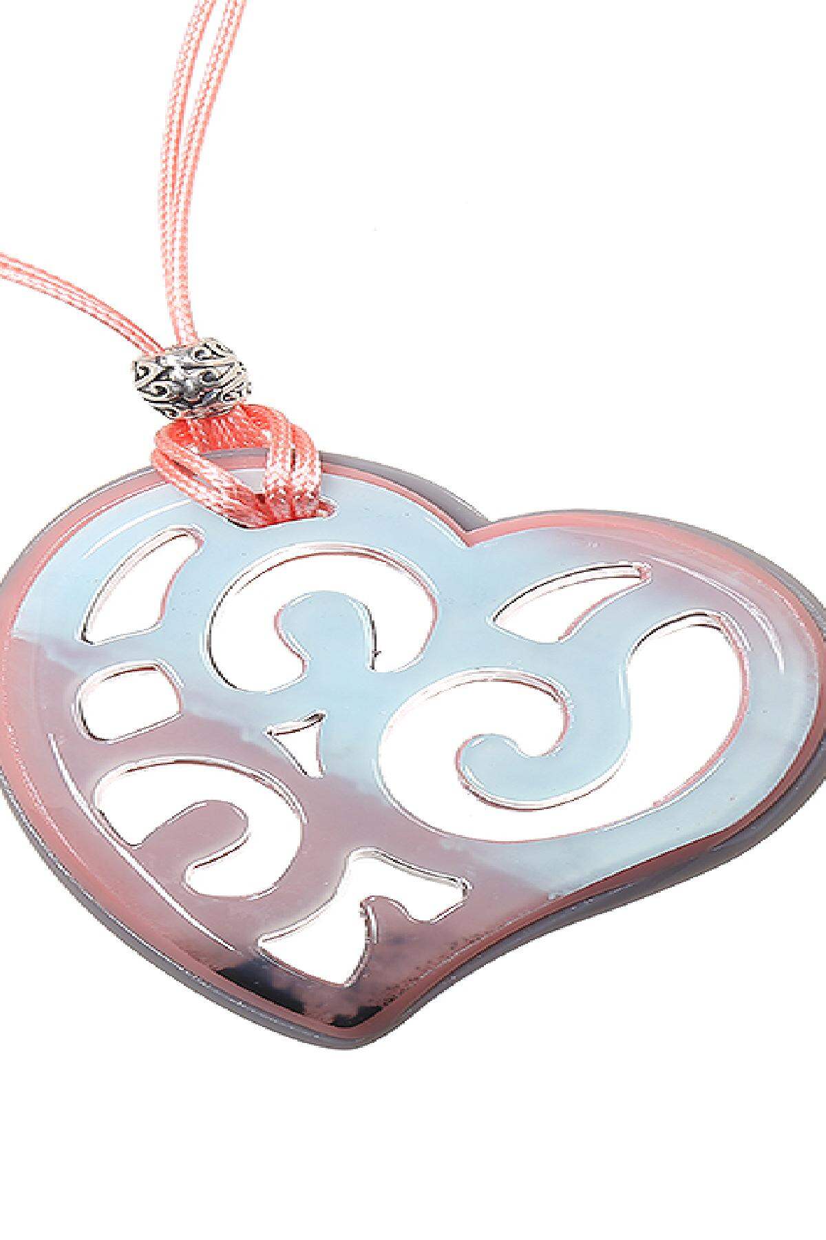 Kette Fantasy Heart Rosa Legierung Bild2