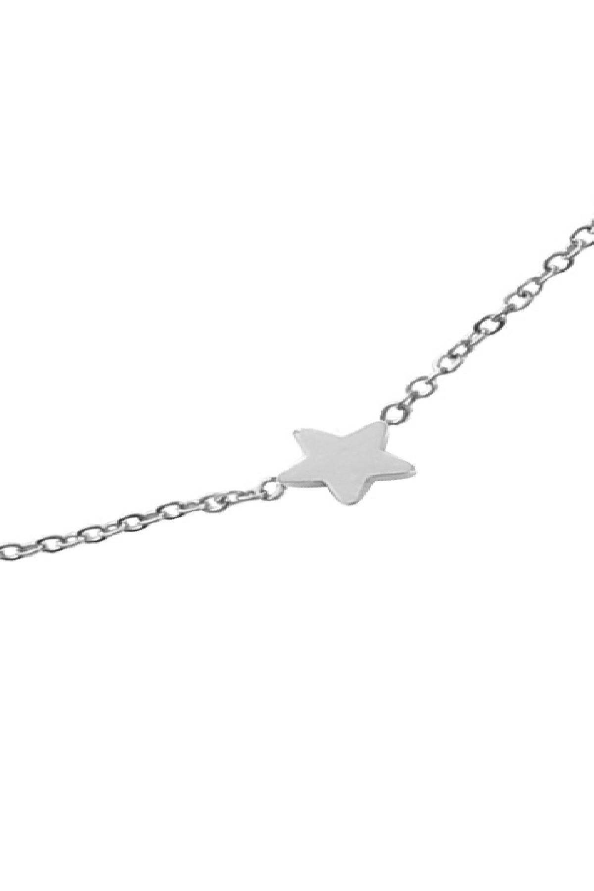 Kette Star Points Silber Edelstahl S Bild2