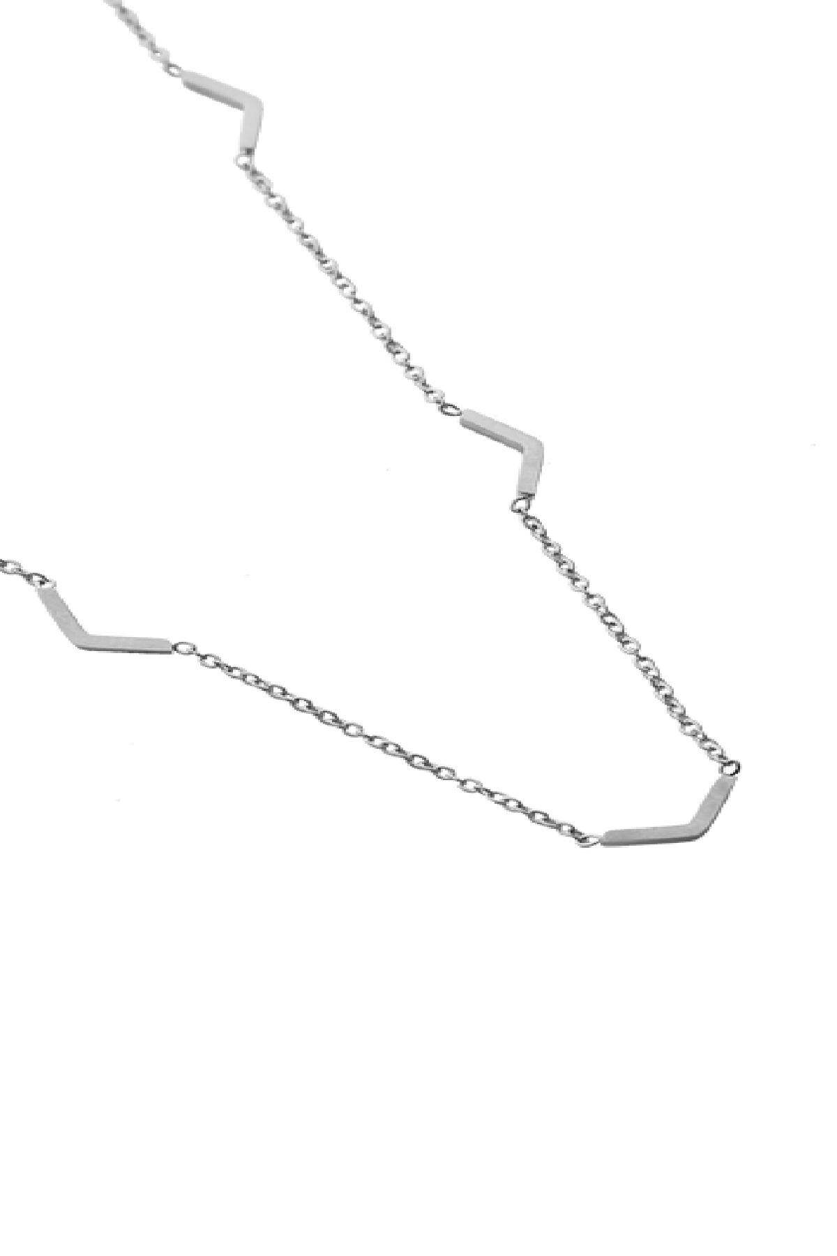 Collana di figure di uccelli Silver Color Stainless Steel h5 Immagine2