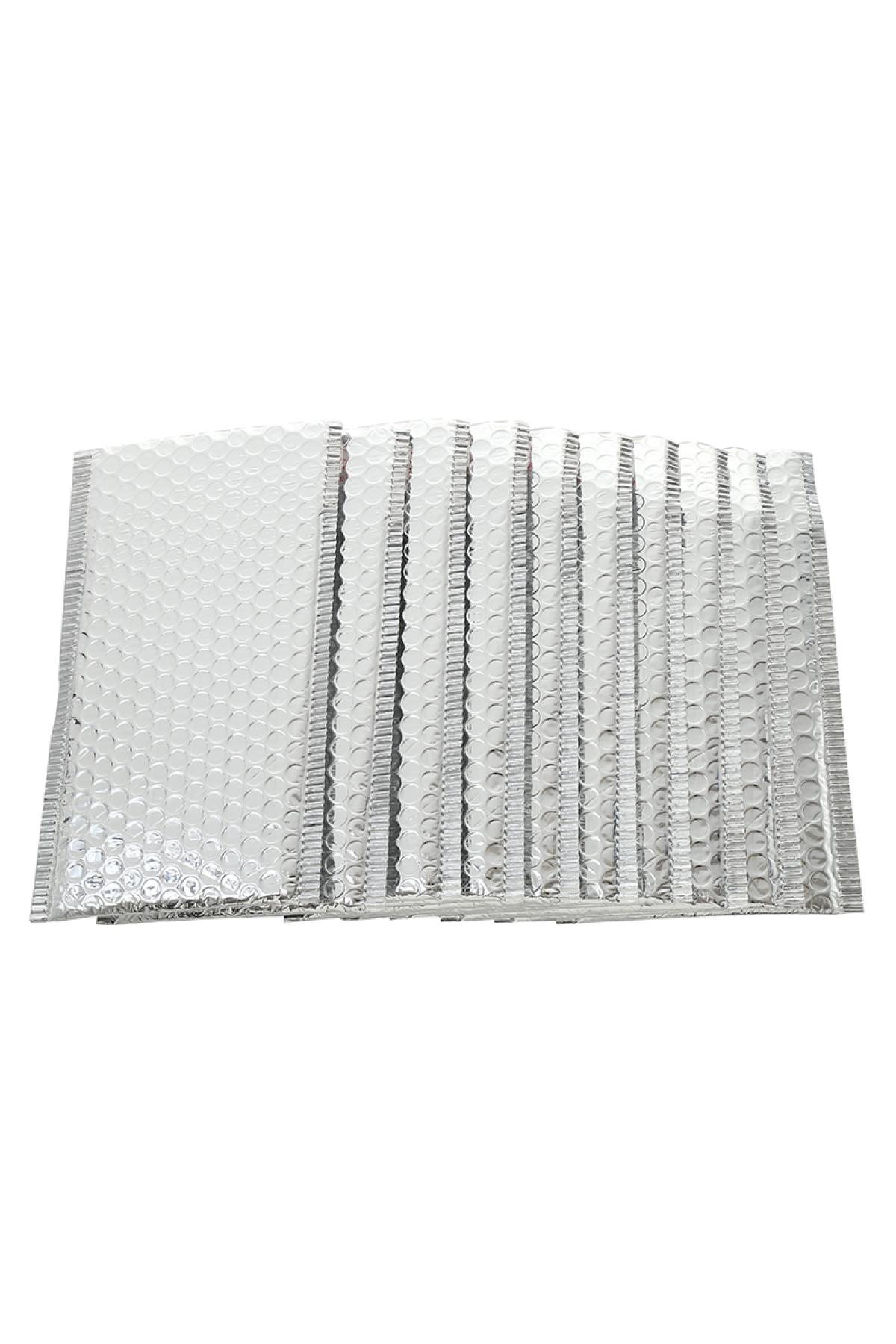 Groothandel Cadeauverpakking Feest 25x15cm Zilverkleurig Plastic
