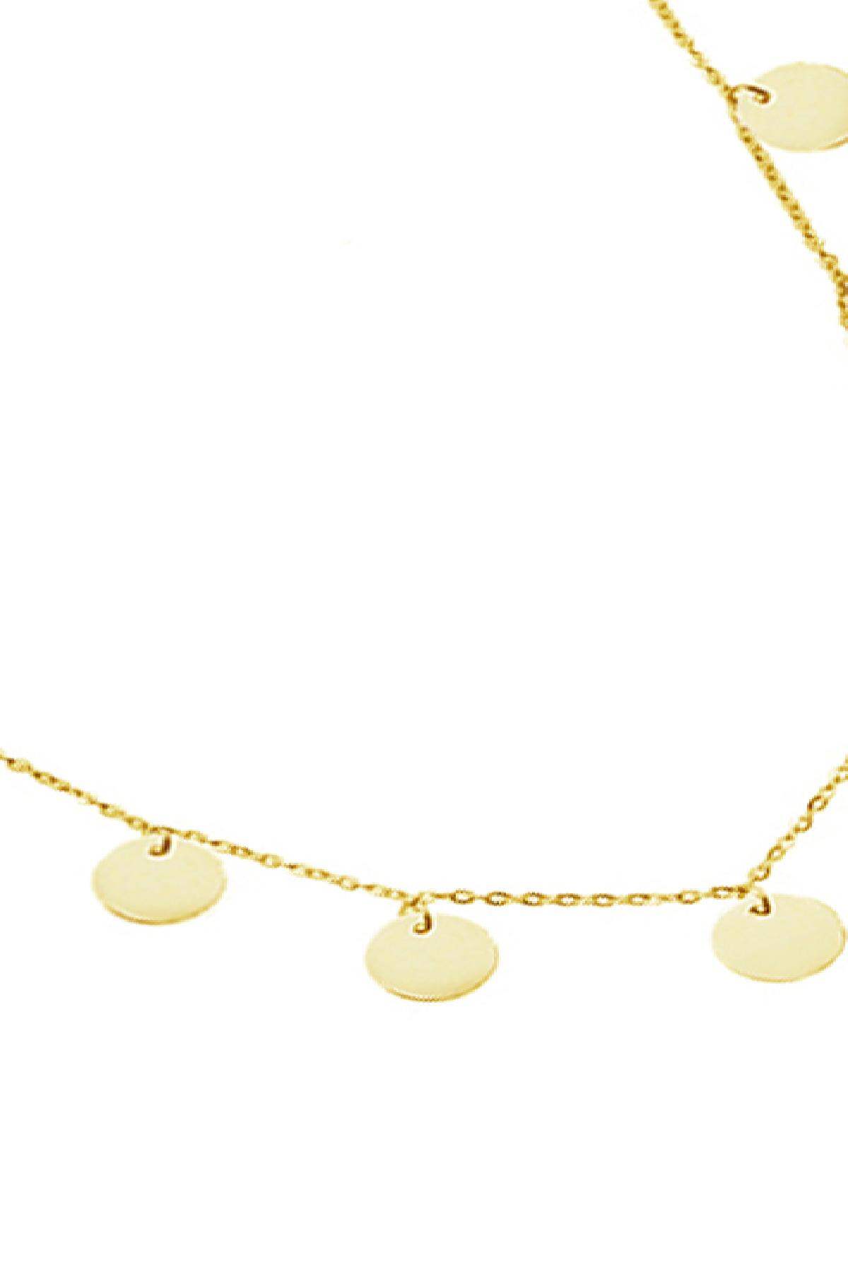 Kette Only Circles Goldfarbe Edelstahl h5 Bild2